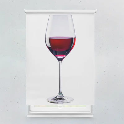 Spring Rollo Motiv Glas Rotwein