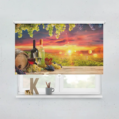 Sring Rollo Motiv Weinberg Trauben