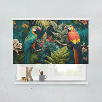 Spring Rollo Motiv Papagei Dschungel Urwald
