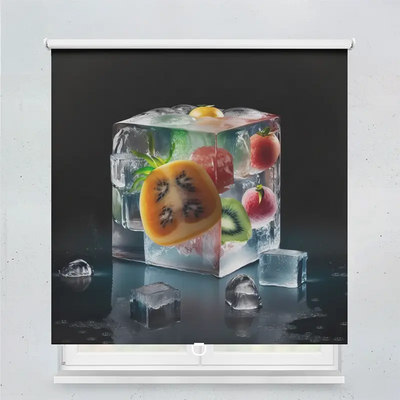 Spring Rollo Motiv Eiswuerfel Obst