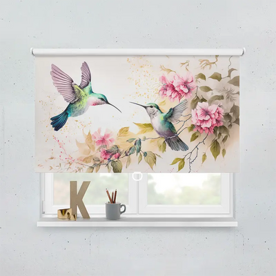 Spring Rollo Motiv Kolibri Gemalt