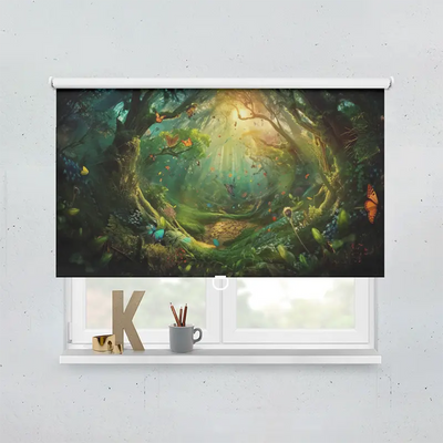 Spring Rollo Motiv Wald Mystisch Illustration