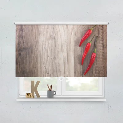 Spring Rollo Motiv Chilischoten Arrangiert