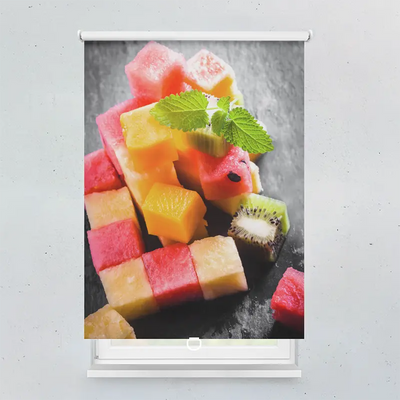 Spring Rollo Motiv Fruechte Wuerfel