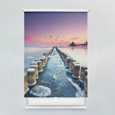 Spring Rollo Motiv Seebruecke Heringsdorf