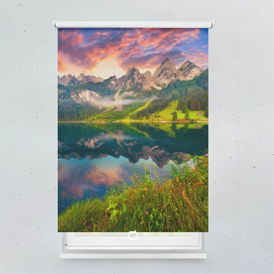 Spring Rollo Motiv Gosausee Berglandschaft