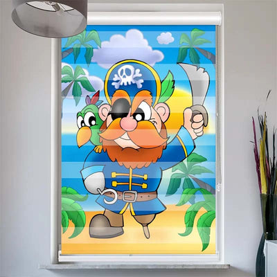 Doppelrollo mit Kassette  Pirat