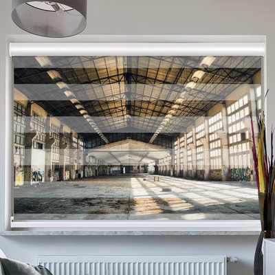 Doppelrollo Kassette Verlassene Industriehalle