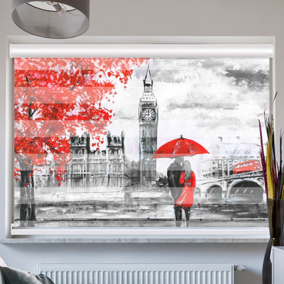 Doppelrollo mit Kassette London Big Ben Gemaelde