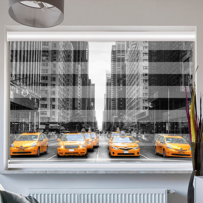 Doppellrollo mit Kassette Motiv 'New York Taxi'