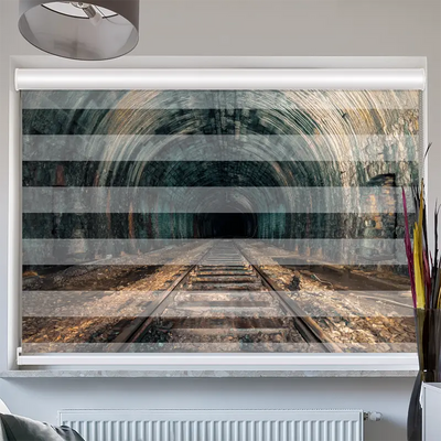 Doppelrollo Kassette Alter Eisenbahn Tunnel