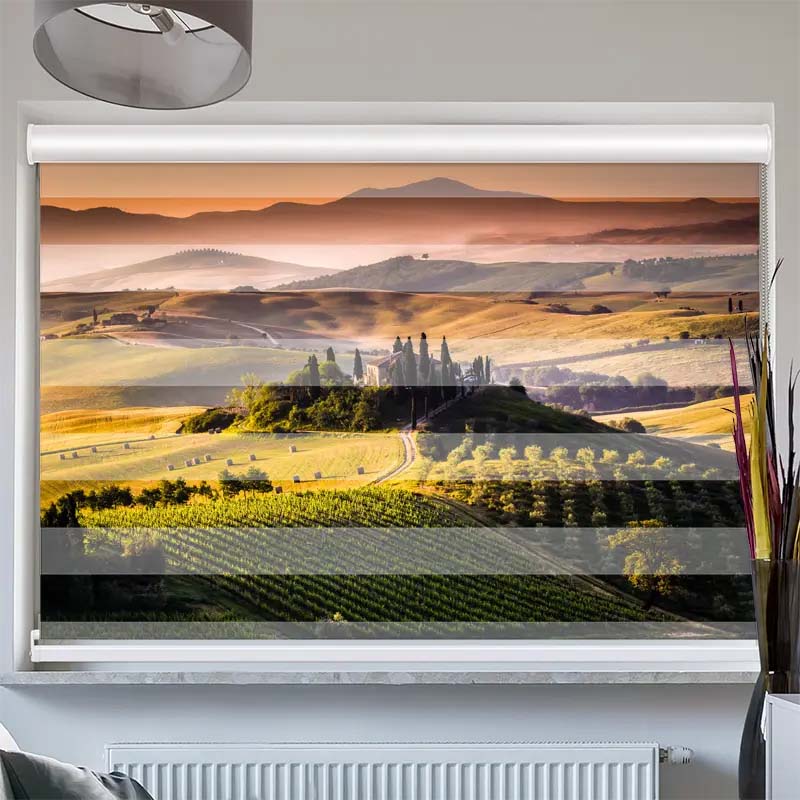 Doppelrollo mit Kassette  Toskana
