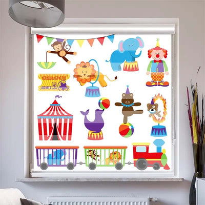 Doppelrollo mit Kassette  Zirkus
