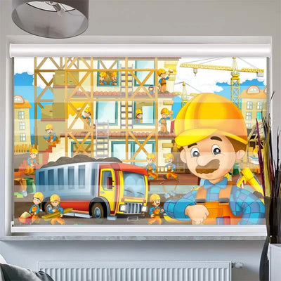 Doppelrollo mit Kassette  Baustelle