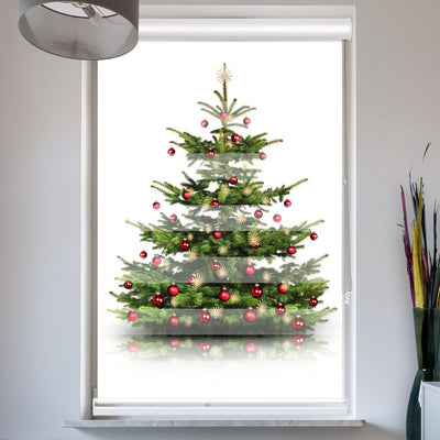 Doppelrollo mit Kassette Weihnachtsbaum