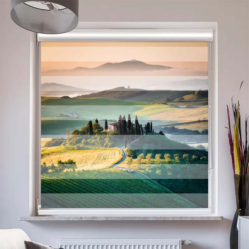 Doppelrollo mit Kassette  Toskana