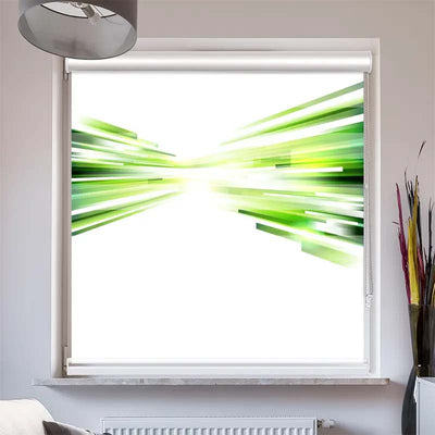 Doppelrollo mit Kassette  Grafik Futuristisch