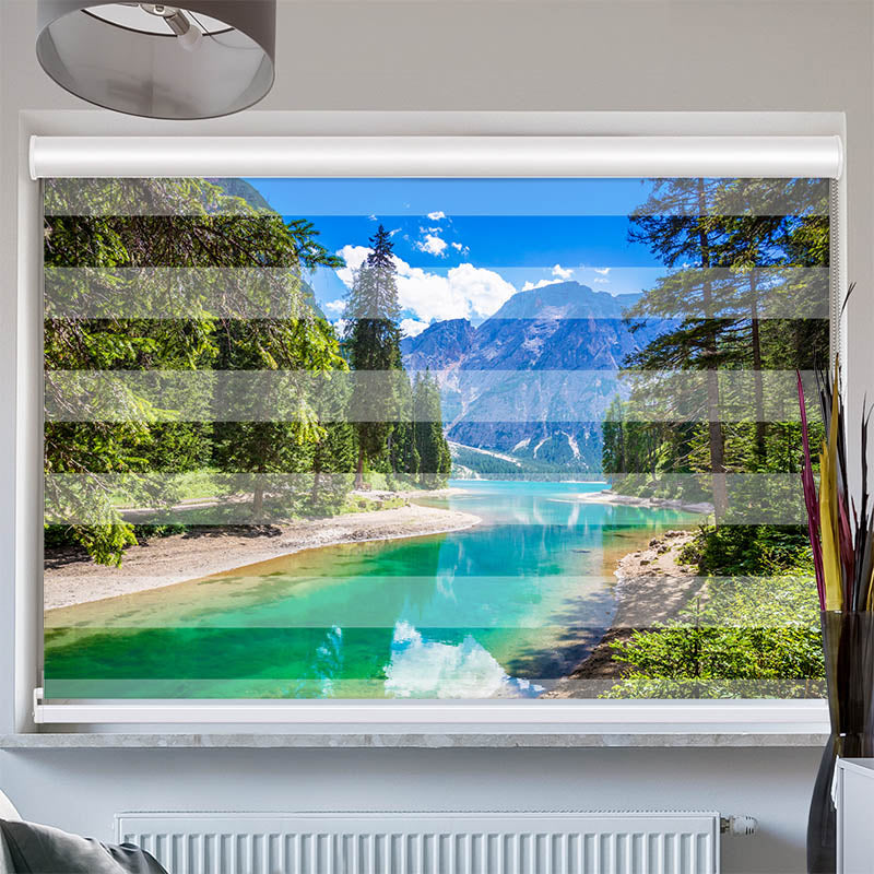 Doppelrollo mit Kassette Pragser Wildsee