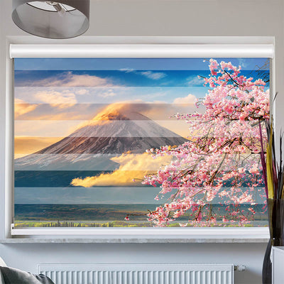 Doppelrollo mit Kassette Fuji Kirschblueten