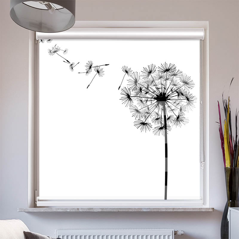 Doppelrollo mit Kassette Pusteblume Grafik