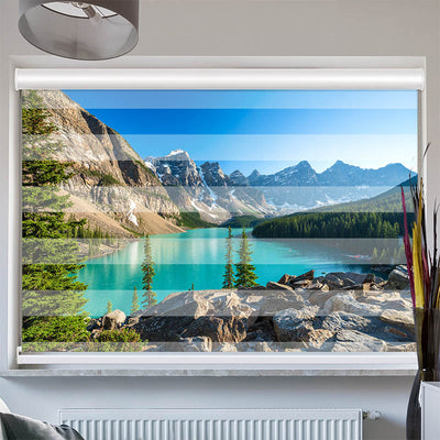 Doppelrollo mit Kassette Rocky Mountains Canada