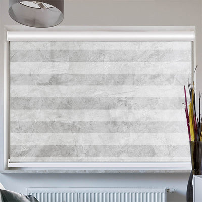 Doppelrollo mit Kassette Beton Optik Hell