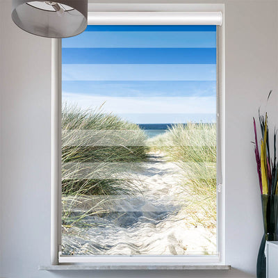 Doppelrollo mit Kassette Duene Meer