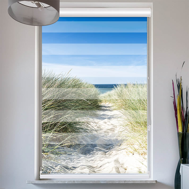 Doppelrollo mit Kassette Duene Meer