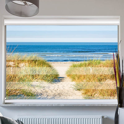 Doppelrollo mit Kassette Duene Meer Ostsee