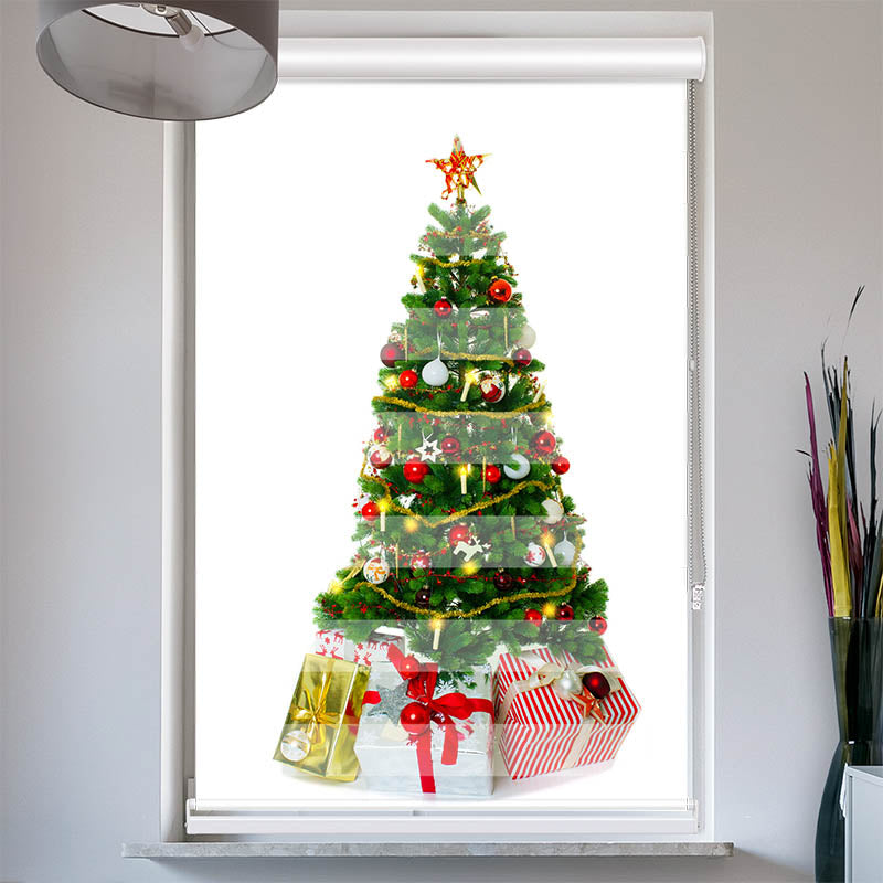 Doppelrollo mit Kassette Weihnachtsbaum