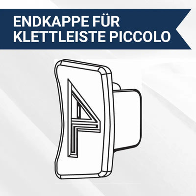 Endkappe für Klettleiste piccolo