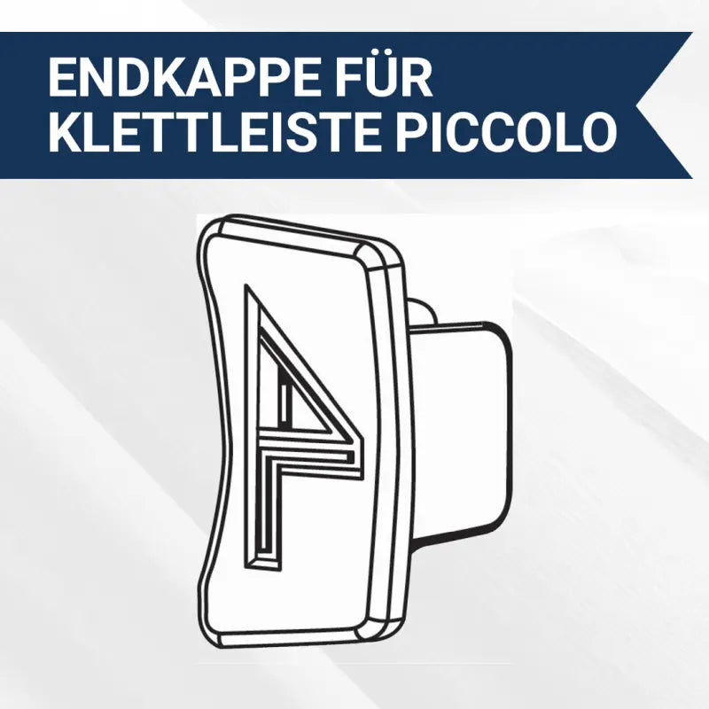 Endkappe für Klettleiste piccolo