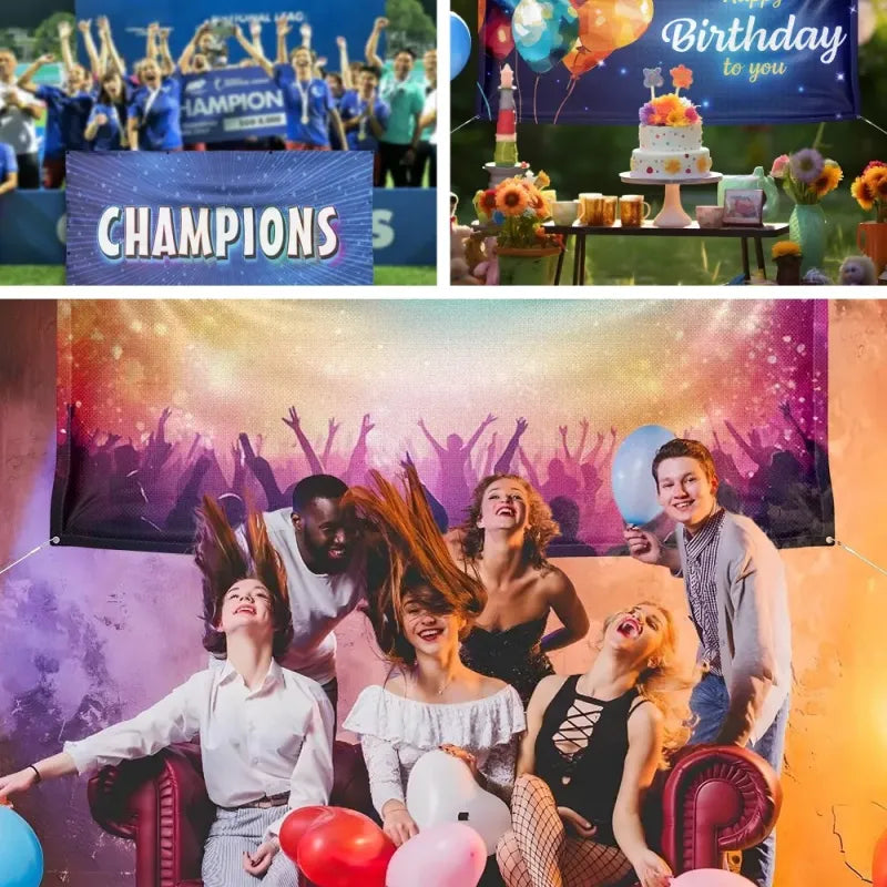 Fahne Collage mit privater Nutzung Beispiele