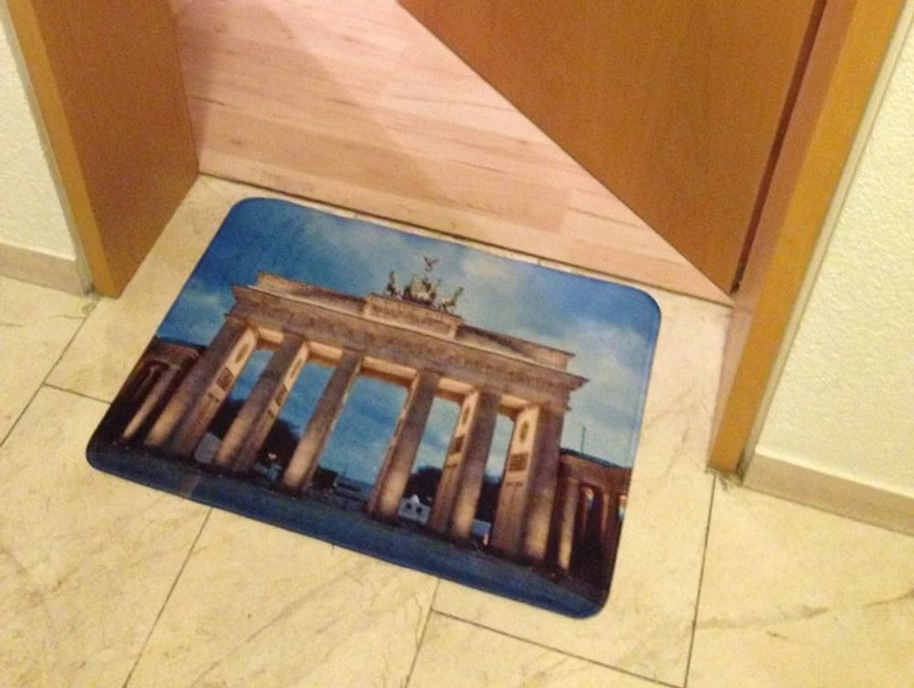 Fußmatte bedruckt mit einem Bild vom Brandenburger Tor in Berlin