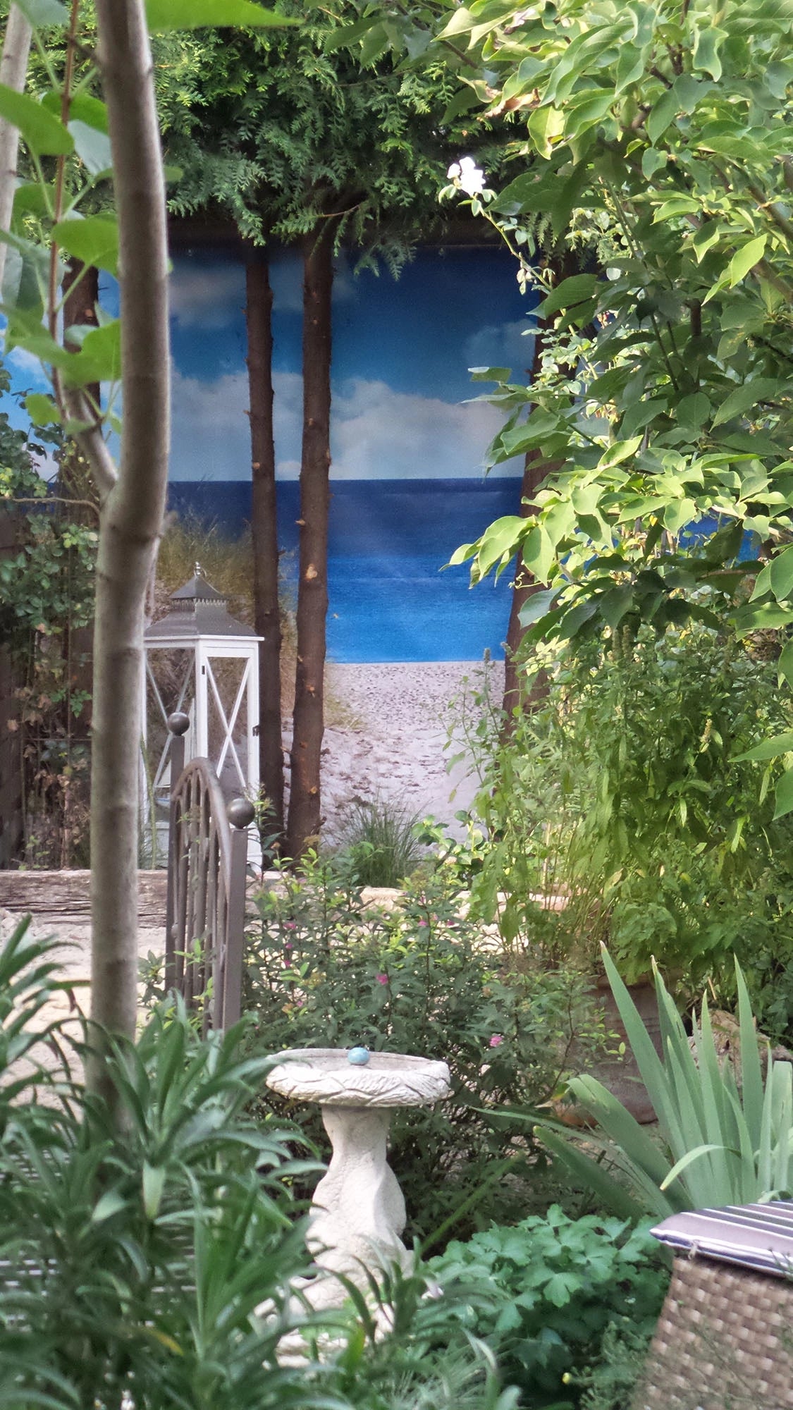 Bedruckter Banner aus wasserabweisenden PVC für den Garten mit Motiv bedruckt 