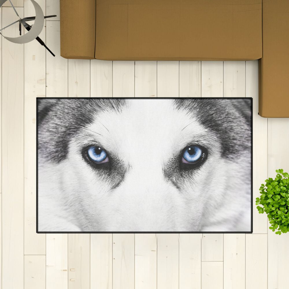 Teppich Canvas Wolf Augen