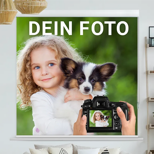 Foto Kassettenrollo - Foto hochladen | bis B 420 x H 420 cm