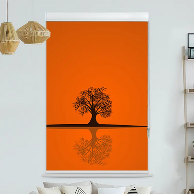 Kassettenrollo Motiv Baum Im Herbst | bis B 420 x H 420 cm