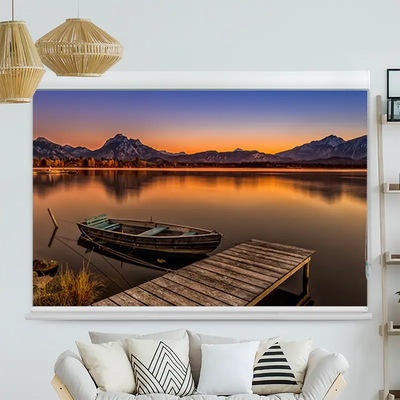 Kassettenrollo Motiv Abendstimmung Am Hopfensee