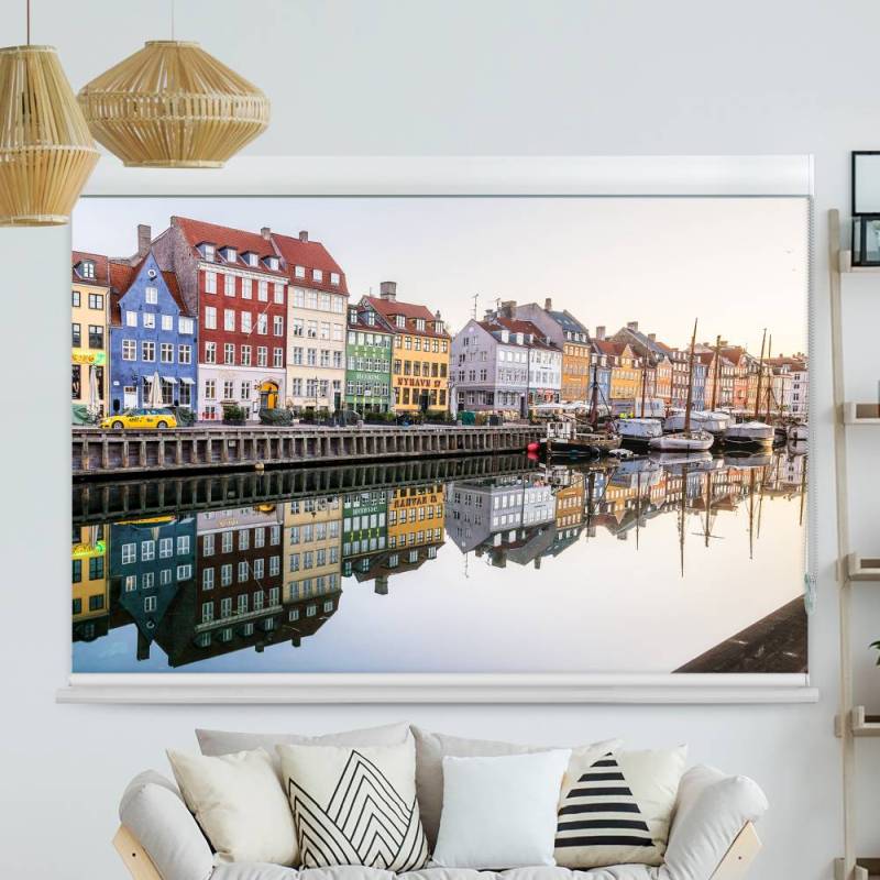 Kassettenrollo Motiv 'Kopenhagen Nyhavn'