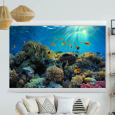 Kassettenrollo Motiv 'Fische im Ozean'