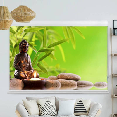 Kassettenrollo Motiv 'Buddha Esoterisch'