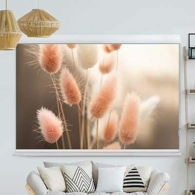 Kassettenrollo Motiv Flauschiges Hasenschwanzgras