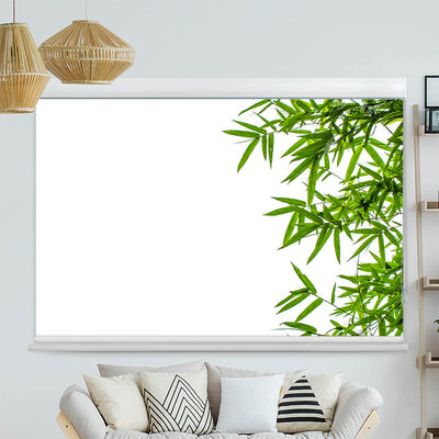 Kassettenrollo Motiv Bambusblaetter Freigestellt