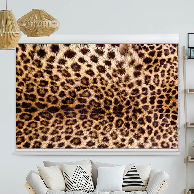 Kassettenrollo Motiv 'Leopardenmuster'