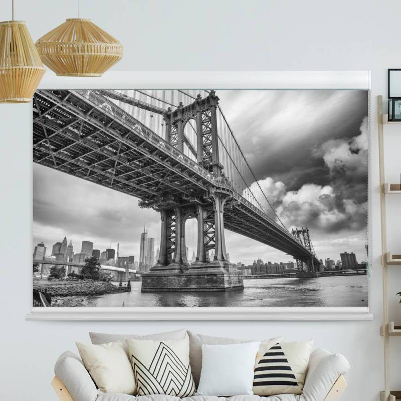 Kassettenrollo Motiv 'Brooklyn Bridge'