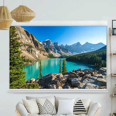 Kassettenrollo Motiv Rocky Mountains Canada