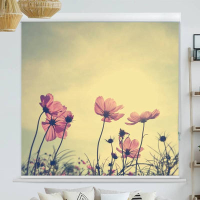Kassettenrollo Motiv Vintage Blumen