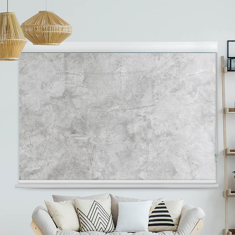 Kassettenrollo Motiv Beton Optik Hell