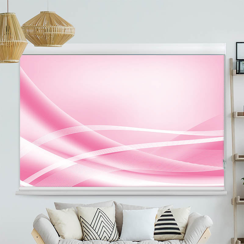 Kassettenrollo Motiv 'Grafik Rosa'